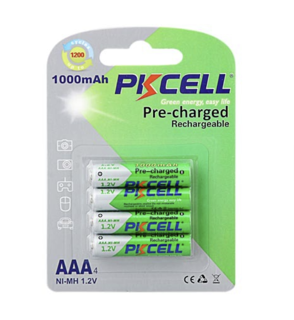 باتری نیم قلمی شارژی 1000 میلی آمپر پیکسل